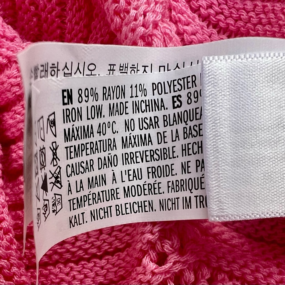 Pink Knit Summer Sweater NWOT - Picture 7 of 8